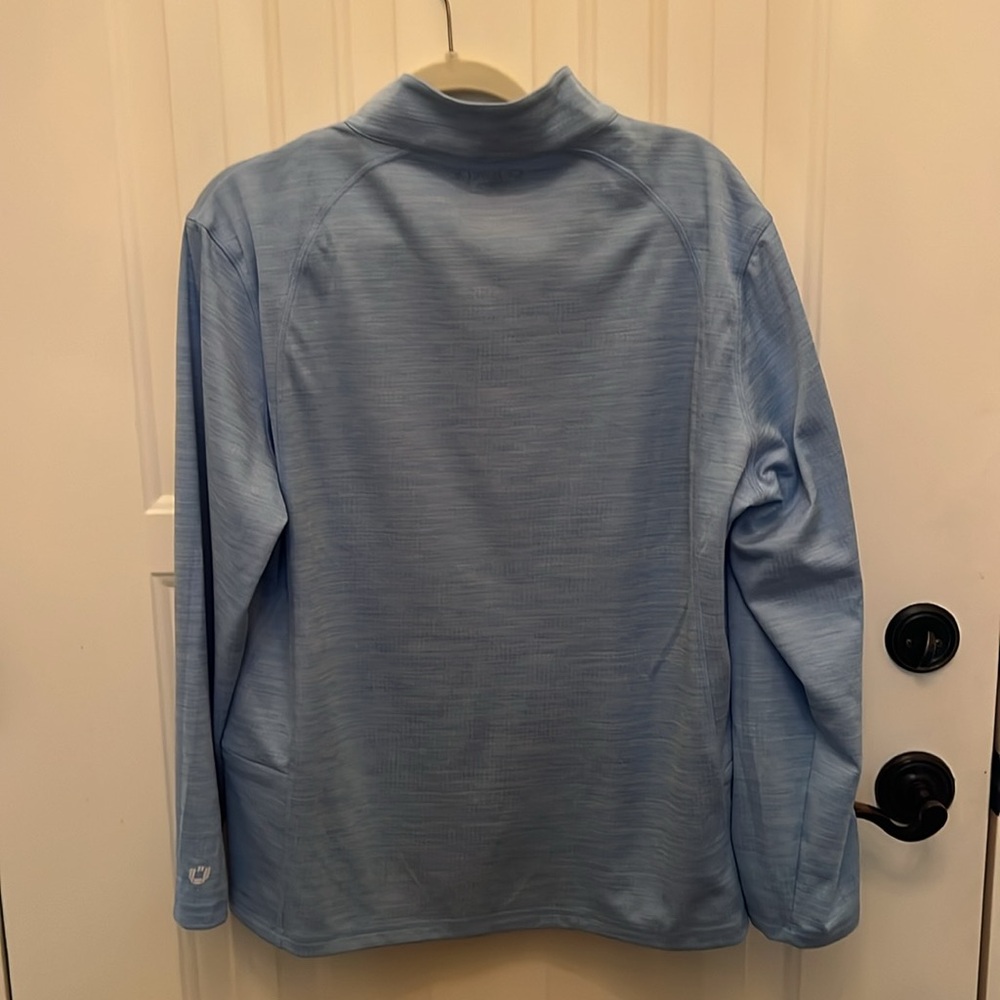 IBKUL quarter zip. Size XXL. Light blue heather. - Picture 4 of 4